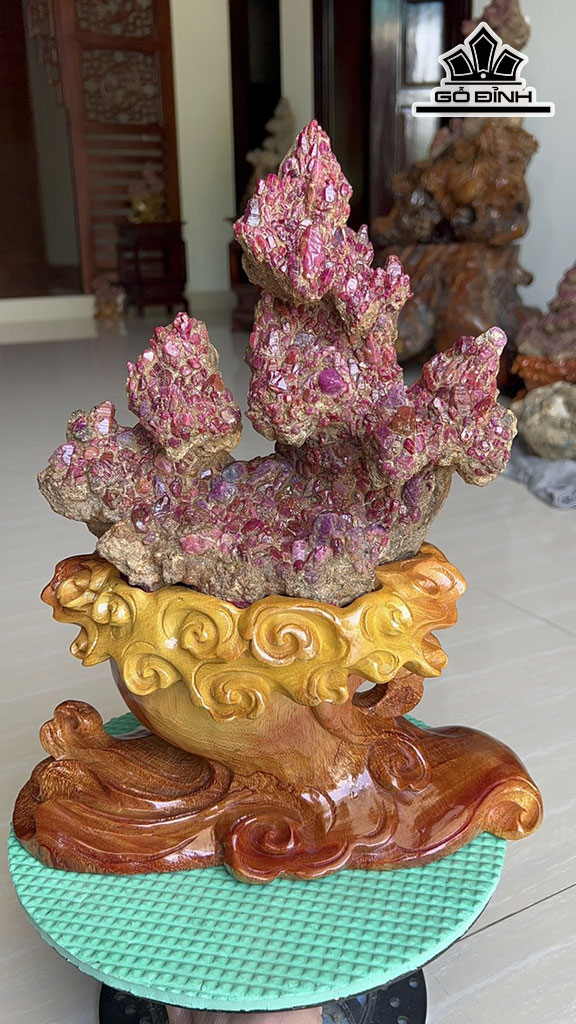 Tinh Thể Đá Ruby Cao 40 (cm) 5kg