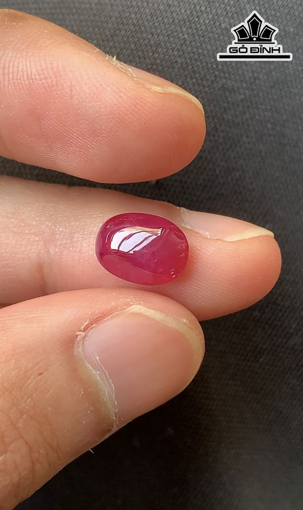Viên Đá Ruby Cháo Lửa Lục Yên 4,45cts