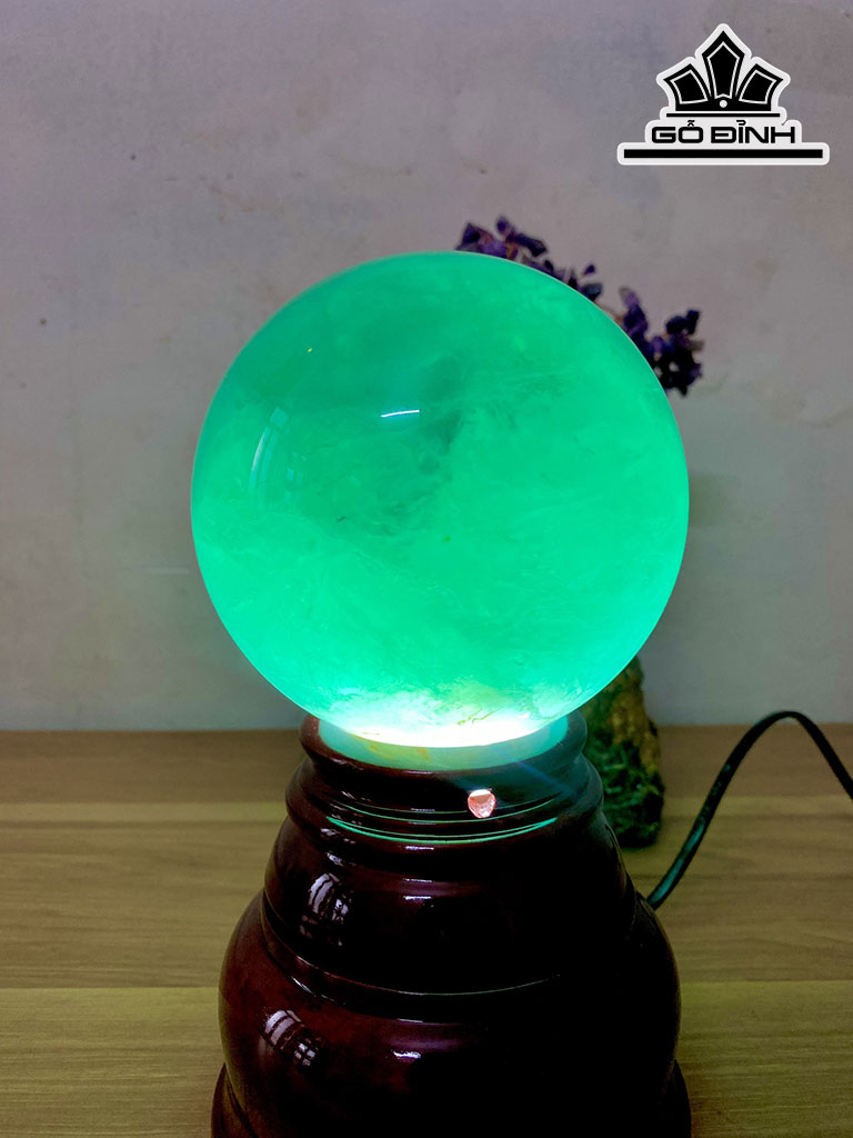 Bi Cầu Đá Flourite Đường Kính Hạt 11 (cm) 2,98kg