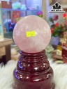 Bi Cầu Đá Thạch Anh Hồng Đường Kính Hạt 10 (cm) 1,6kg
