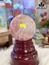 Bi Cầu Đá Thạch Anh Hồng Đường Kính Hạt 10 (cm) 1,84kg