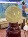 Bi Cầu Đá Thạch Anh Vàng Đường Kính Hạt 13 (cm) 3,74kg