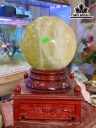 Bi Cầu Đá Thạch Anh Vàng Đường Kính Hạt 20 (cm) 10,53kg