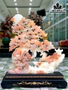 Bức Phong Cảnh Mả Tùng Vạn Phúc Đá Onyx Cao 70 Ngang 55 (cm)