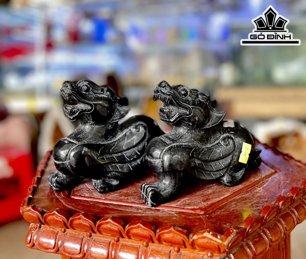 Cặp Tỳ Hưu Đá Onyx Cao 15 Ngang 10 (cm) 2,06kg