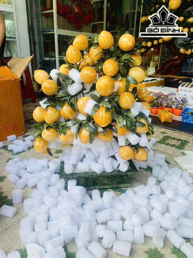 Cây Đào 38 Quả Đá Ngọc Hoàng Long Cao 80 (cm) 50kg