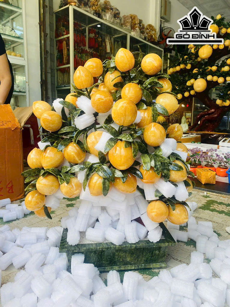 Cây Đào 38 Quả Đá Ngọc Hoàng Long Cao 80 (cm) 50kg