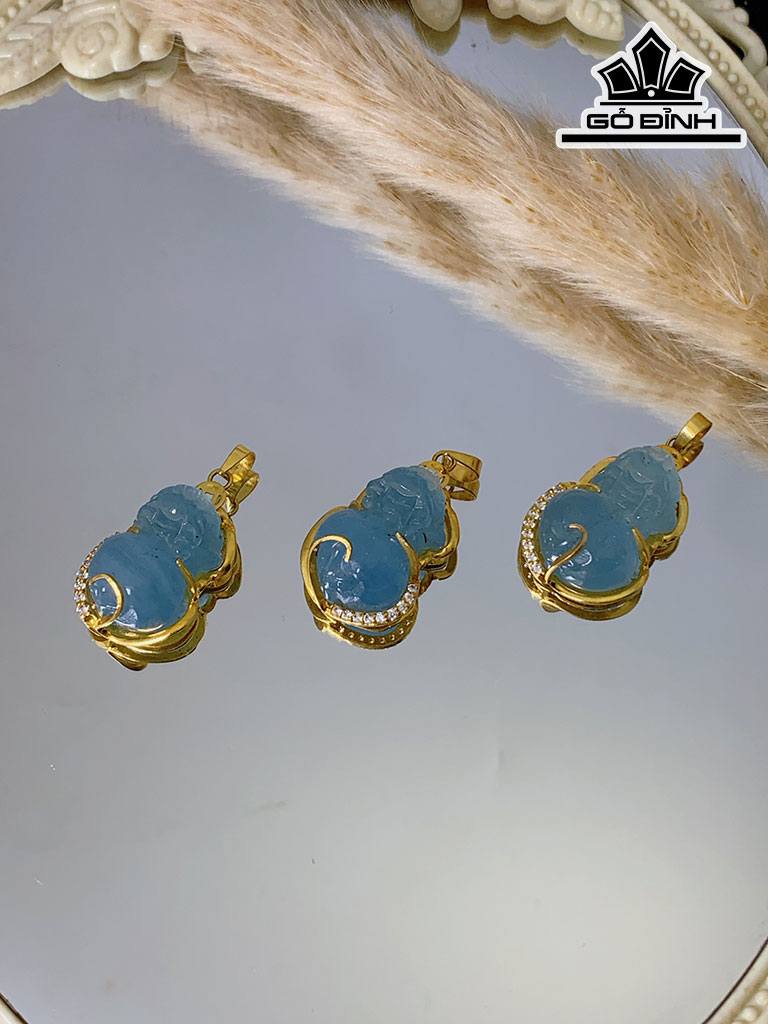 Mặt Dây Chuyền Đá Aquamarine