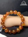 Vòng Tay Đá Hổ Phách Đường Kính Hạt 15 (mm)
