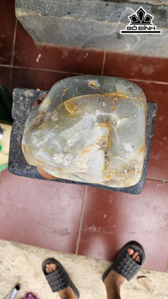 Tác Phẩm Đá Mã Não Cao 26 Ngang 17 (cm) 8,5kg