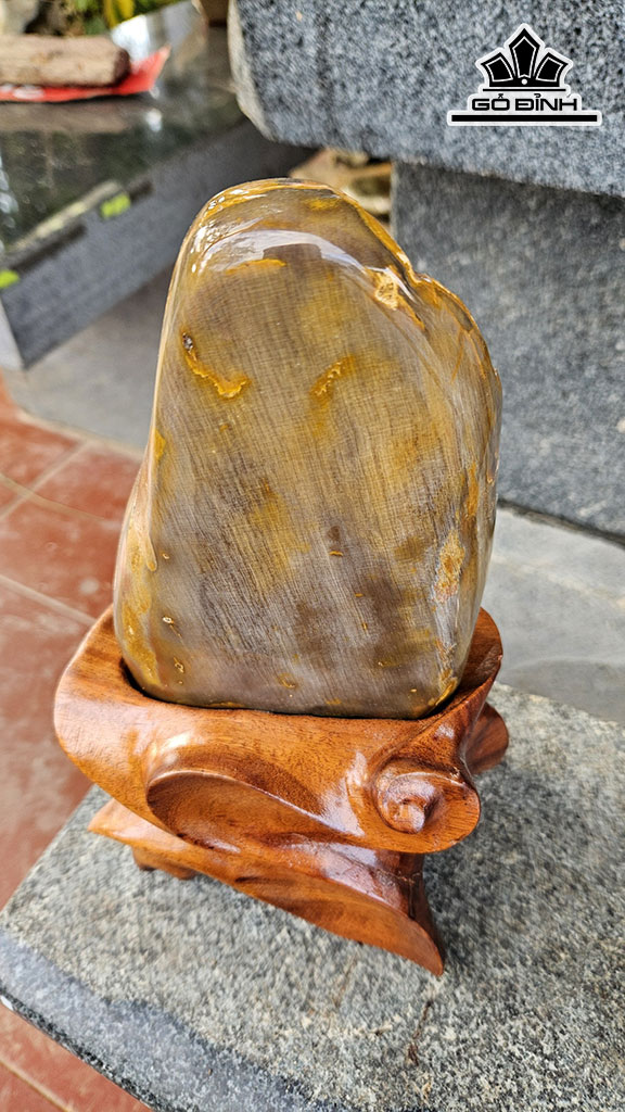 Tác Phẩm Gỗ Hóa Thạch Cao 27 Ngang 11 (cm) 3kg