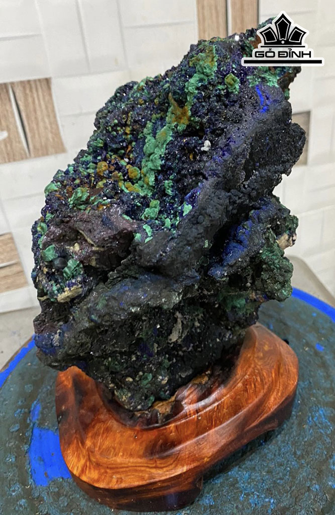 Tinh Thể Đá Azurite Cao 22 (cm) 3,8kg