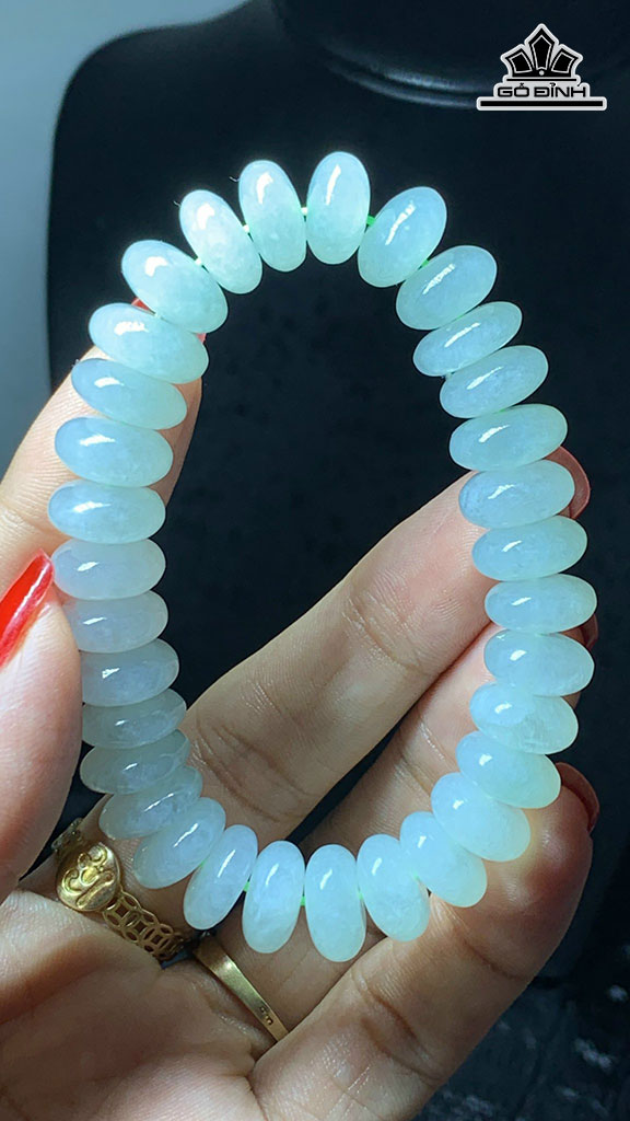 Vòng Tay Đá Cẩm Thạch Cao 9,8 Ngang 11,2 (mm) 38,9g