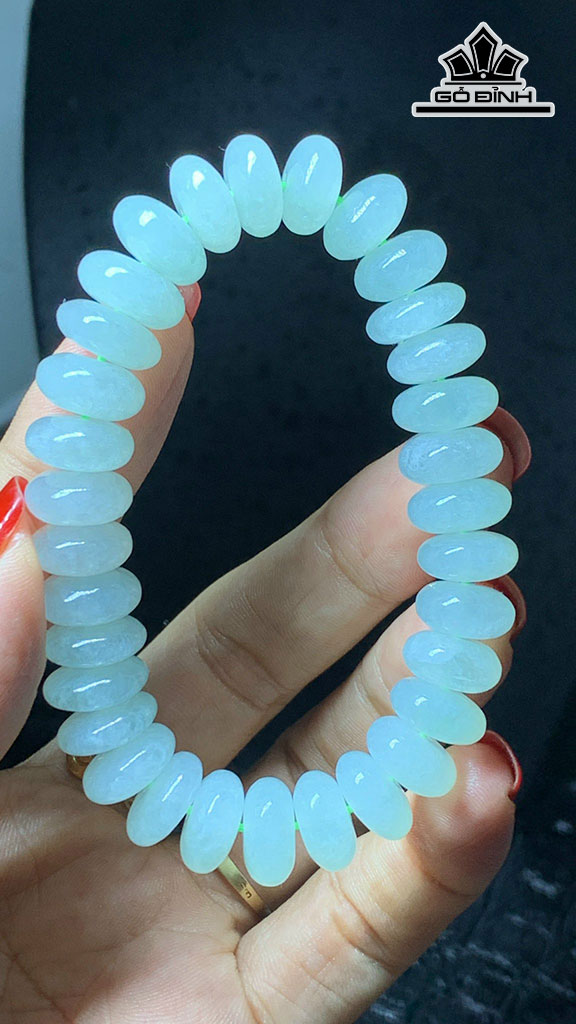 Vòng Tay Đá Cẩm Thạch Cao 9,8 Ngang 11,2 (mm) 38,9g