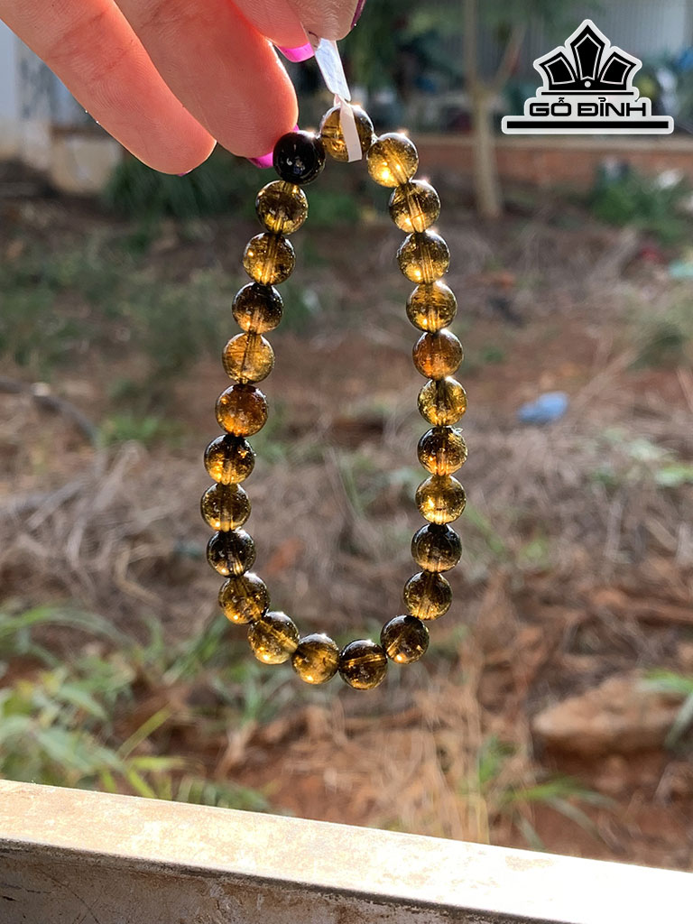 Vòng Tay Đá Tourmaline Đường Kính Hạt 7,7 (mm) 17,6g