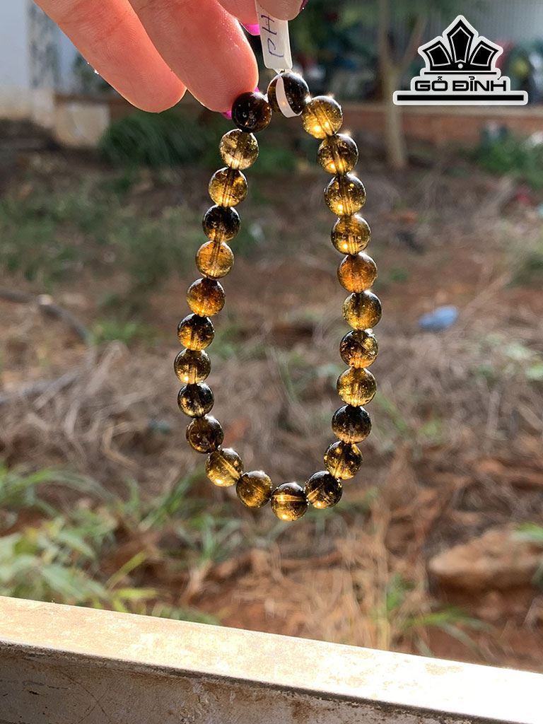 Vòng Tay Đá Tourmaline Đường Kính Hạt 7,7 (mm) 17,6g