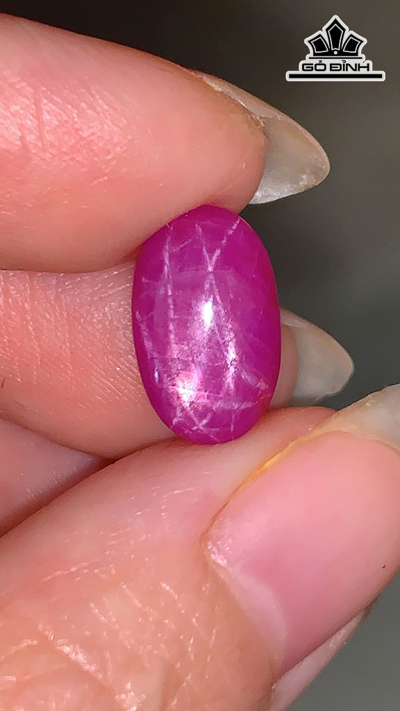 Viên Ruby Sao Kép Yên Bái 5,55cts