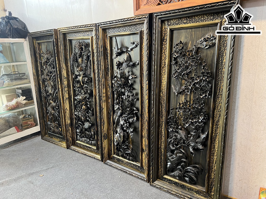 bo-tranh-tu-quy-go-mun-hoa-cao-125-ngang-51-sau-65-cm-424529