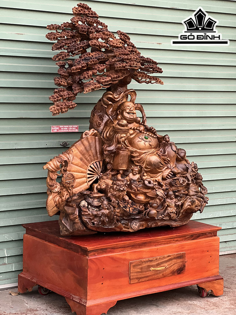 tuong-phat-di-lac-ngu-phuc-go-bach-xanh-cao-173-ngang-115-sau-50-cm-424670