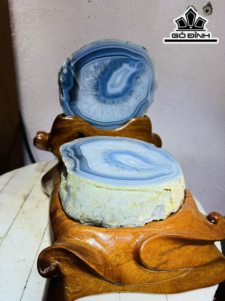 Bát Tụ Bảo Đá Mã Não Cao 25 Ngang 15 (cm) 6,2kg