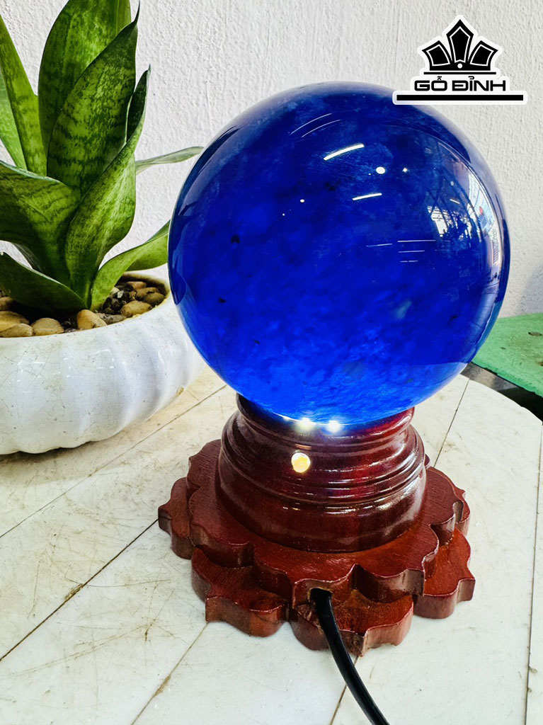 Bi Cầu Thủy Tinh Xanh Đường Kính Hạt 14 (cm) 2,5kg