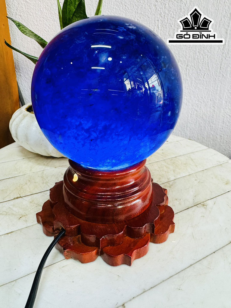 Bi Cầu Thủy Tinh Xanh Đường Kính Hạt 14 (cm) 2,5kg