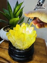 Tác Phẩm Đá Thạch Anh Vàng Cao 16 Ngang 13 (cm) 1,3kg