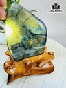 Tác Phẩm Đá Xà Cừ (Labradorite) Cao 20 Ngang 10 (cm) 1,8kg