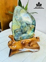 Tác Phẩm Đá Xà Cừ (Labradorite) Cao 20 Ngang 10 (cm) 1,8kg