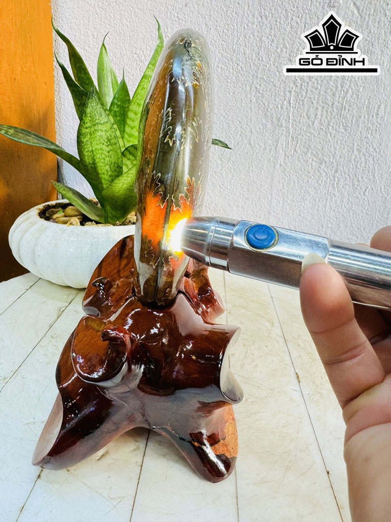 Tác Phẩm Ốc Anh Vũ Hóa Ngọc Cao 24 Ngang 15 (cm) 2,1kg