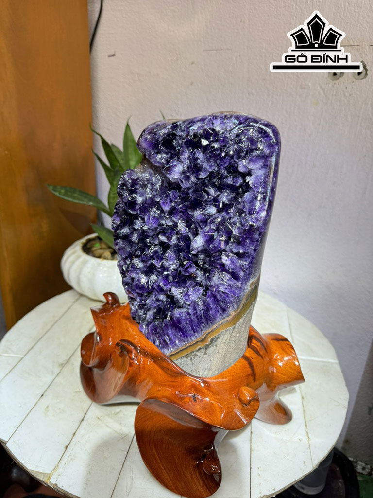 Tinh Thể Đá Thạch Anh Tím Cao 28 Ngang 15 (cm) 4,7kg