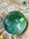 Bi Cầu Đá Thạch Anh Xanh Đường Kính Hạt 12,5 (cm) 2,8kg