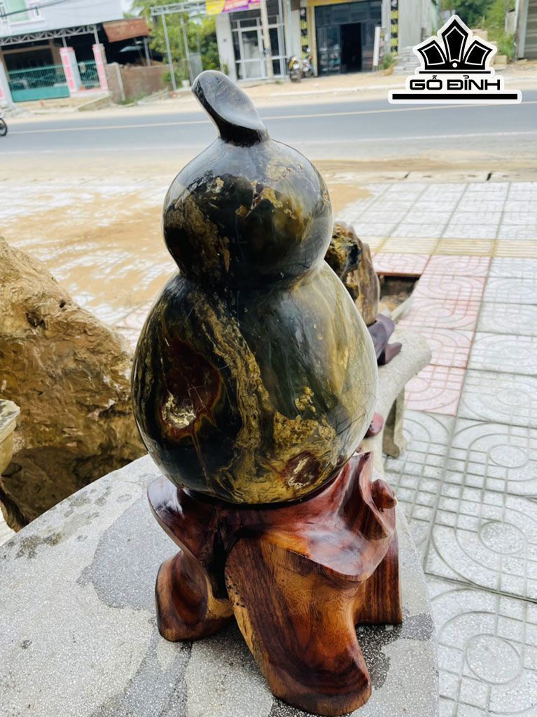 Quả Bầu Hồ Lô Tài Lộc Đá Mã Não Cao 62 (cm) 32kg