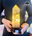 Trụ Đá Thạch Anh Vàng Cao 23 (cm) 1,24kg