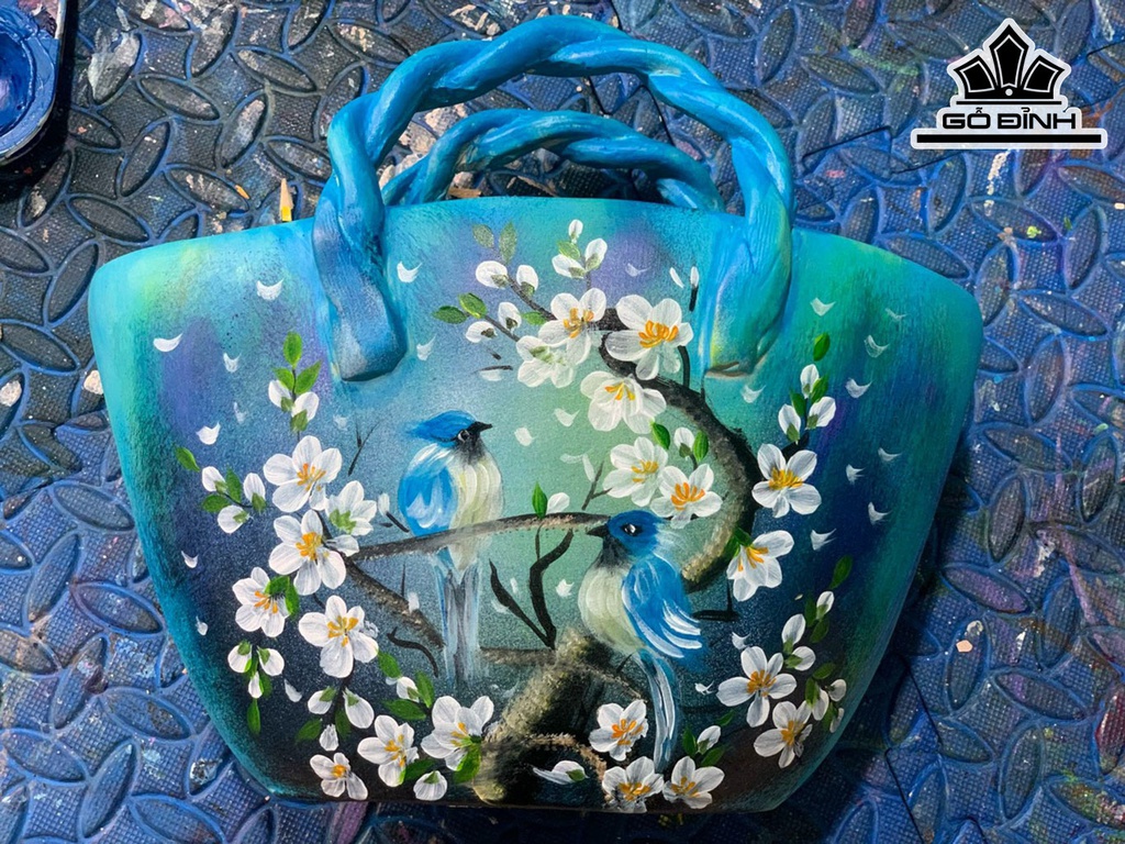 Set Chim Hoa 8 Chi Tiết Gốm Bát Tràng