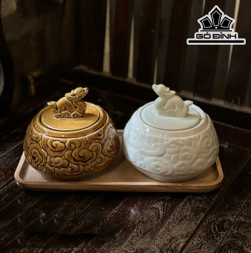 Hũ Mứt Rồng Gốm Bát Tràng