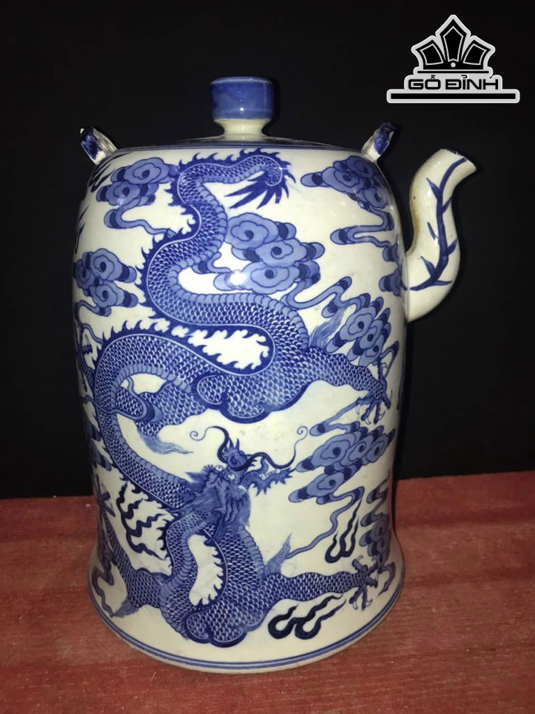 Ấm Long Truy Gốm Tàu Cao 30 (cm)