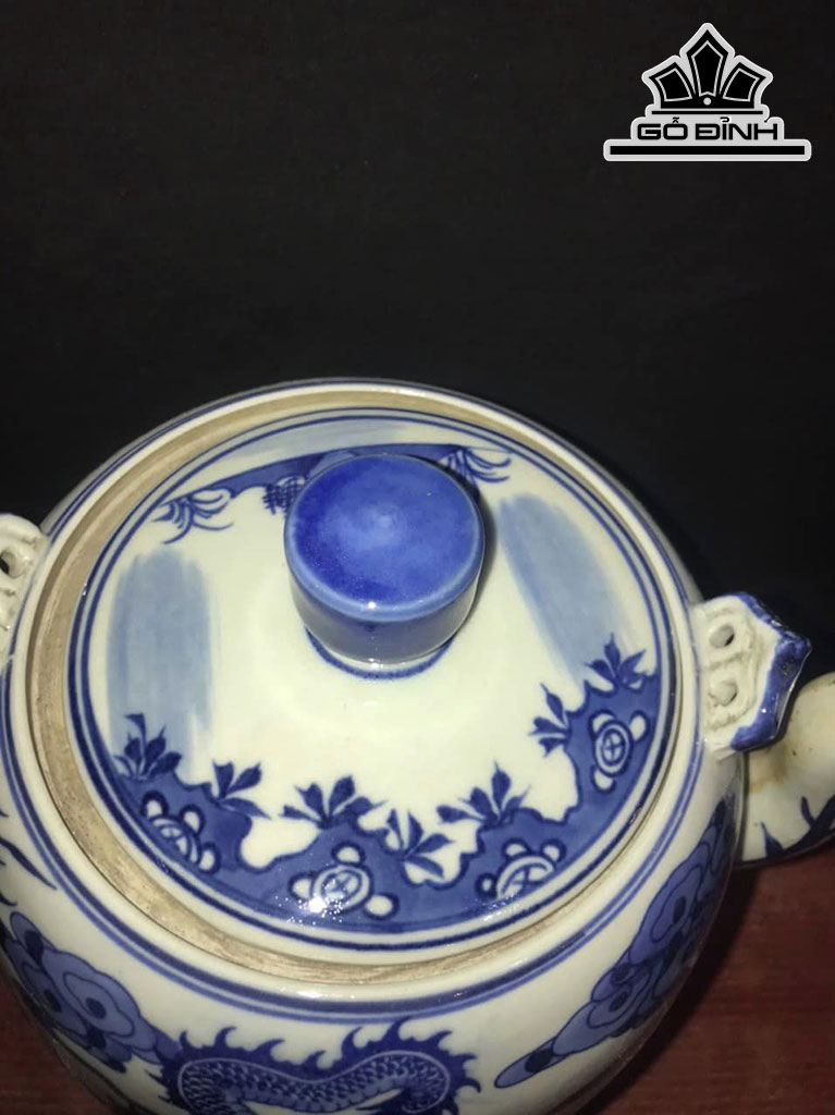 Ấm Long Truy Gốm Tàu Cao 30 (cm)