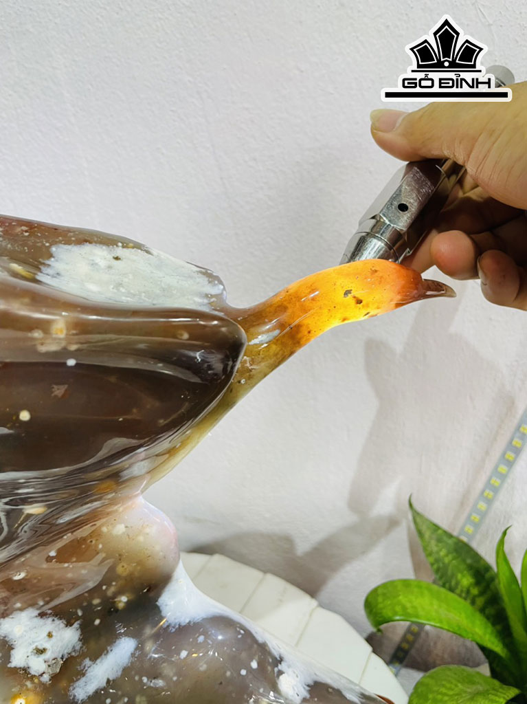 Tác Phẩm Chim Thiên Nga Đá Mã Não Cao 35 Ngang 42 (cm) 8,9kg