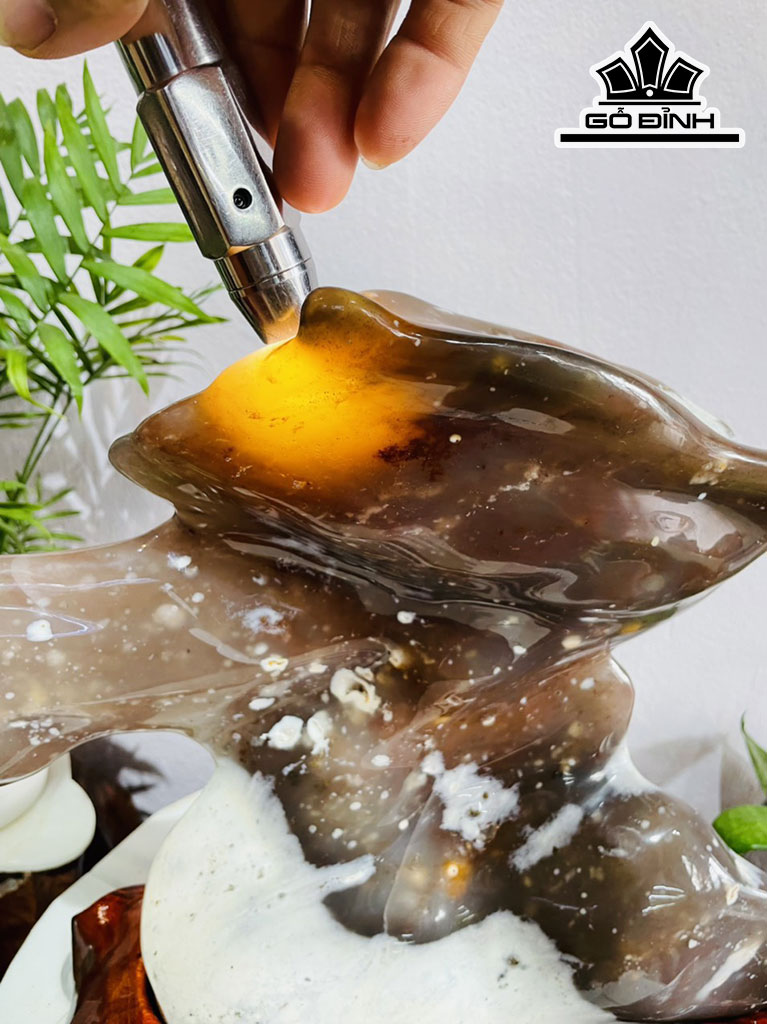 Tác Phẩm Chim Thiên Nga Đá Mã Não Cao 35 Ngang 42 (cm) 8,9kg