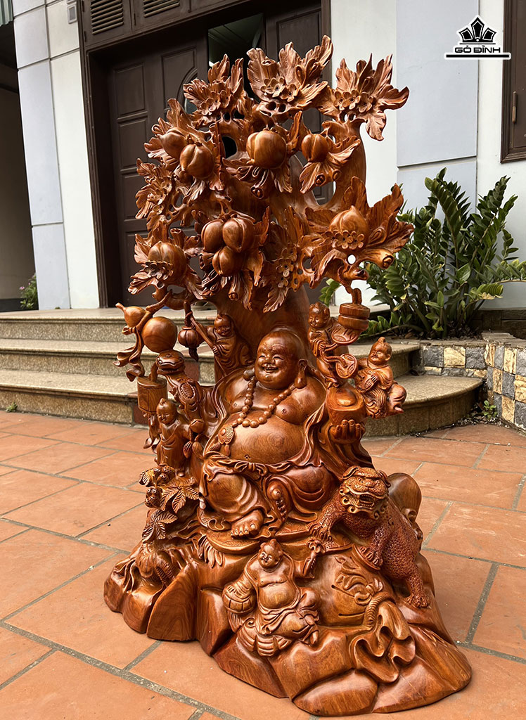 tuong-phat-di-lac-ngu-phuc-vac-dao-go-huong-cao-102-ngang-67-sau-40-cm-426812