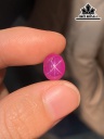 Viên Đá Ruby Sao Cao 9,5 Ngang 7,6 Sâu 4,6 (mm) 3,35cts