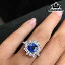 Viên Đá Sapphire Xanh Cao 7 Ngang 6,7 Sâu 3,2 (mm) 1,42cts