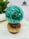 Bi Cầu Đá Malachite Đường Kính Hạt 10 (cm) 1,6kg