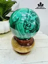 Bi Cầu Đá Malachite Đường Kính Hạt 10 (cm) 1,6kg