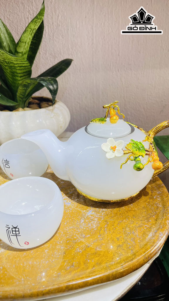 Bộ Bình Li Bạch Đá Pakistan Ngang 40 Sâu 26 (cm)