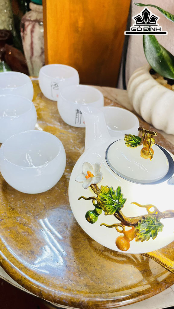 Bộ Bình Li Bạch Đá Pakistan Ngang 40 Sâu 26 (cm)