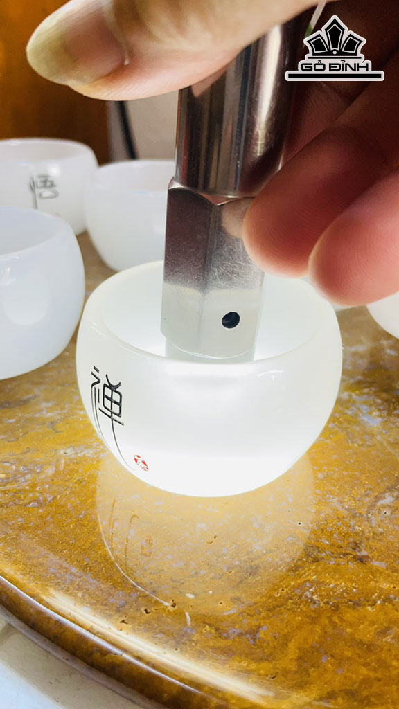 Bộ Bình Li Bạch Đá Pakistan Ngang 40 Sâu 26 (cm)