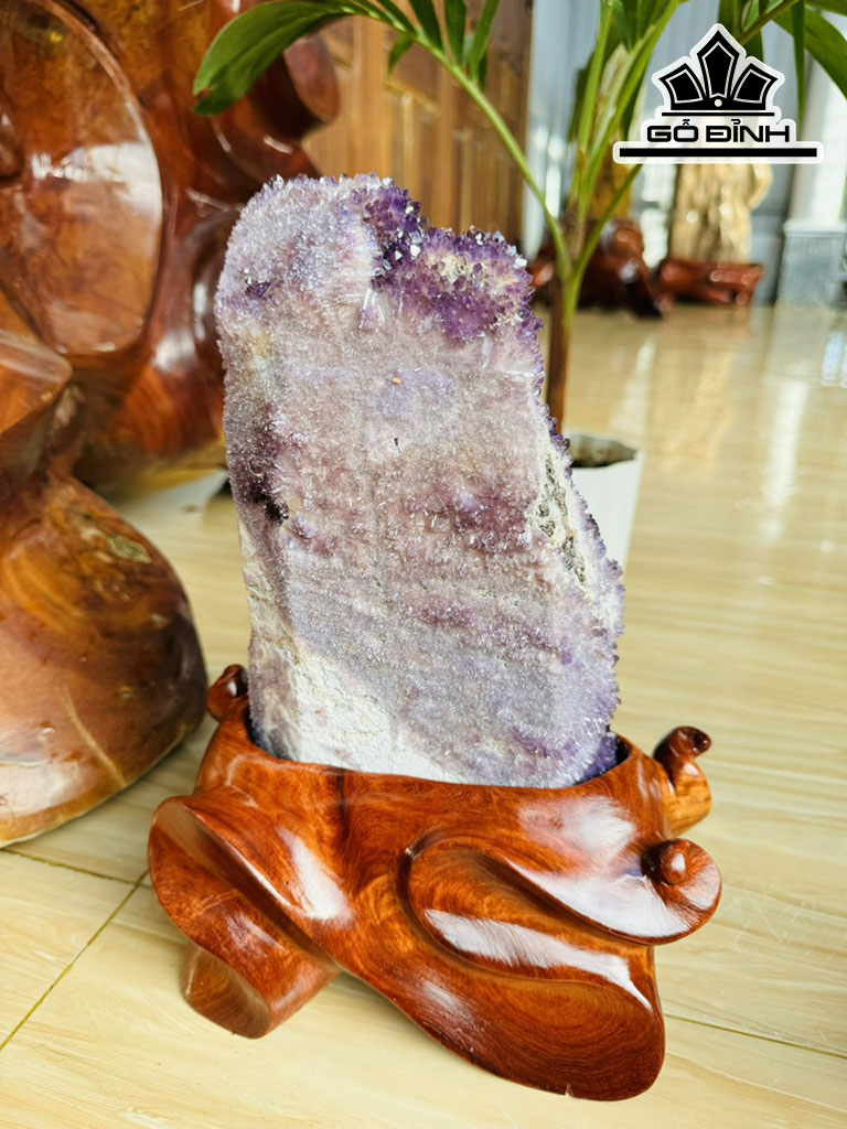 Tinh Thể Đá Thạch Anh Tím Cao 32 Ngang 16 (cm) 4,8kg