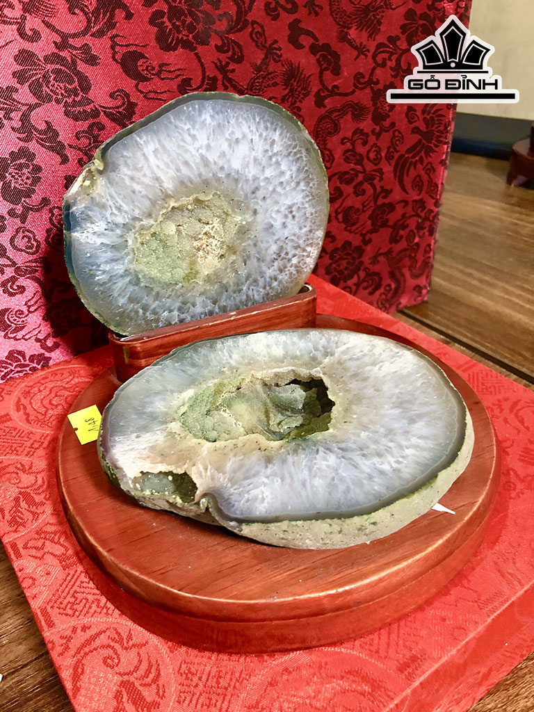 Bát Tụ Bảo Đá Mã Não Cao 17 Ngang 11 (cm) 1,48kg